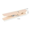 thumbnail image 4 of Shoreew 50Pcs Wooden Clothespins Photo Clips Strong Grip Compact Size Portable Heavy-Duty Craft Art Picture Clips Colorful Clothespins, 4 of 7