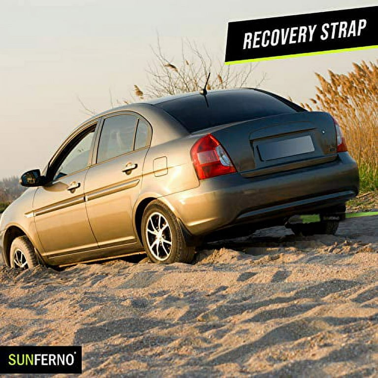Sunferno Recovery Tow Strap 35000lb - Recover Your Vehicle Stuck