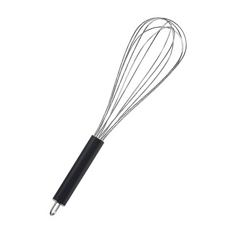 Zulay 12-Inch Stainless Steel Whisk - Balloon Whisk Kitchen Tool With Soft  Silicone Handle - Thick Durable Wired Whisk Utensil For Blending, Beating