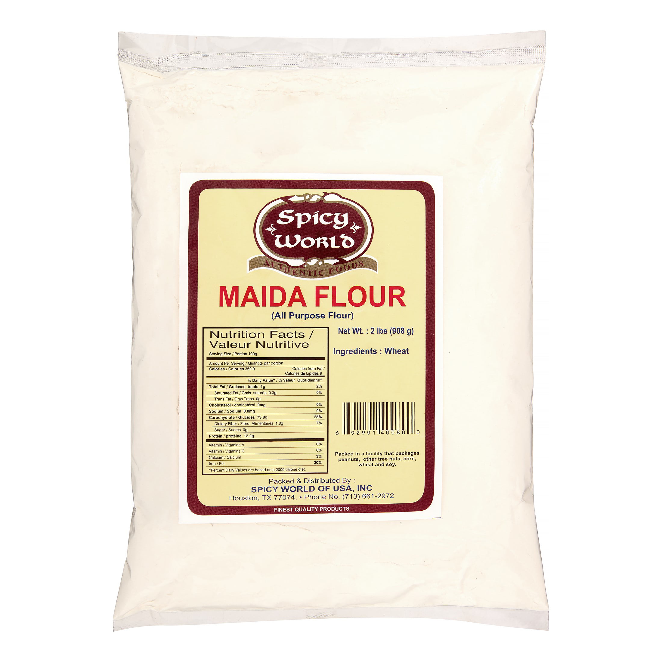 Spicy World Maida All Purpose Flour, 2 Lb - Walmart.com - Walmart.com