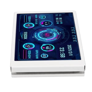 3.5in USB Mini Écran de moniteur Temp Computer avec IPS Vue complète de la surveillance des données en temps réel