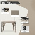 thumbnail image 3 of MeetLeisure 11'x11' Outdoor Pergola with Sidewalls, Arched Top Metal Pergola with Steel Frame & Textilene Canopy for BBQ Party Family Gathering, Beige, 3 of 7