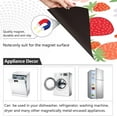 thumbnail image 2 of Strawberry Red Dishwasher Magnet Covers for The Front Magnetic Dishwasher Decorative Cover Home Cabinet Decals 23" x 26" Refrigerator Door Decor, 2 of 6