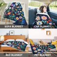 thumbnail image 2 of Yayeee Throw Blanket for Couch Soft Warm 50" x 60" Sofa Chair Bed Decoration, Bloom Flowers, 2 of 7