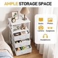 thumbnail image 6 of Ktaxon Nightstand with 3 Drawers End Table Bedside Table Furniture for Bedroom, Living Room, White, 6 of 9