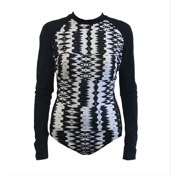 GOTTEX Women's Long Sleeve One Piece Swimsuit, Black, 8