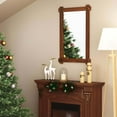 thumbnail image 2 of Costway 35 x 24 Inch Shatterproof Wall Mirror with Acacia Wood Frame & Vintage Rivet Design, 2 of 10