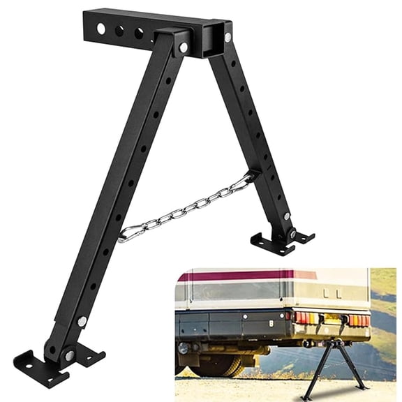 VANROUG Hitch Mount Stabilizer, Fit 2'' RV Stabilizer Hitch Stand,Heavy Duty Hitch Receivers for 5th Wheel Motorhomes Truck Campers Travel Trailers Help to Reduce Shaking(Adjustable Receiver 18"-30")