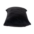 thumbnail image 3 of Parkland Collection Tobyn 12x24" Symmetry Quilted Fabric Throw Pillow in Black, 3 of 3