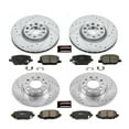 thumbnail image 3 of PowerStop Front and Rear Z23 Evolution Sport Carbon-Fiber Ceramic Brake Pad and Drilled & Slotted Rotor Kit Fits: FIAT JEEP Select Models K7300, 3 of 10