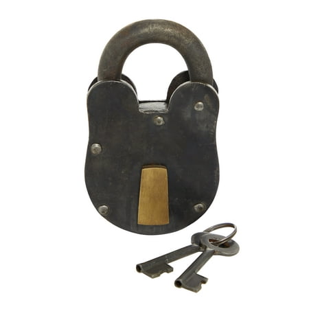 UPC 758647011018 product image for DecMode 4  Gray Brass Lock And Key | upcitemdb.com