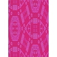 thumbnail image 1 of Ahgly Company Indoor Rectangle Patterned Deep Pink Novelty Area Rugs, 7' x 10', 1 of 6