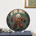 thumbnail image 5 of WOBOGO Samurai Panda Pattern Acrylic Wall Clock Battery Operated 11.9in Silent No Tick Bedroom Living Room Office Classroom Decoration, 5 of 10
