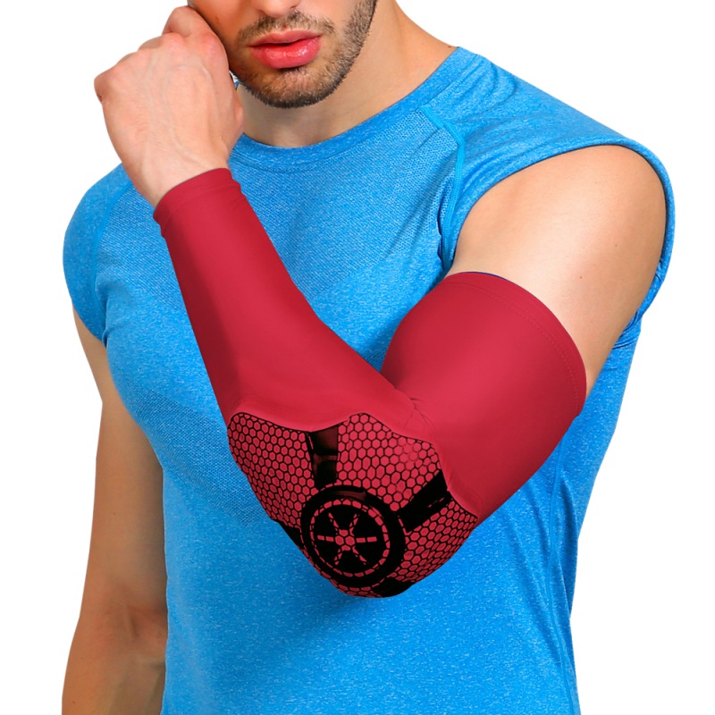 1pc Long Elbow Pads Sleeve Breathable Antislip Antibump Arms Wrist