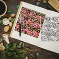 thumbnail image 2 of 1 Feuille de Flamants Roses Fond Clair Fleurs en Silicone Feuilles en Silicone, 2 of 8