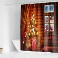 thumbnail image 5 of Christmas Decorations Shower Curtains for Bathroom, Xmas Holiday Decor Fabric Shower Curtain, Waterproof, Christmas Tree Winter Bathroom Accessories Decor, 35.5X71 Inch, 5 of 5