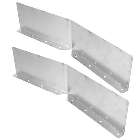 PTOOTP 2-Pack Iron Gutter Guards for Roof Gutters Weather-Resistant Outdoor Overflow Easy Installation