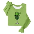 thumbnail image 5 of TaTaai Womens St Patricks Day Sweatshirt Long Sleeve Crewneck Casual Loose Fit Pullover Top Celtic Knot Print Holiday Wear Gift, 5 of 5
