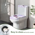 thumbnail image 4 of HELLHERO Butterfly Pattern Stretch Universal Bathroom Seat Covers, Polyester, Easy to Clean Toilet Seat Covers, Elastic Edge, Easy to Install, 4 of 8