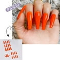thumbnail image 1 of Fiudx Uñas Postizas Brillantes, 24 Piezas de Uñas con Acabado de Color Puro, Pegatinas de Fácil Aplicación, Kit de Decoración de Uñas Diy, Uso En Salón de Belleza, Ideal para Principiantes En El Arte, 1 of 2