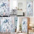 thumbnail image 6 of Crab Coral Starfish Fabric Shower Curtain Marine Life Blue Ocean Washable Shower Curtains for Bathroom, Waterproof Bath Curtain with Hooks Home Decor 72x72in, 6 of 8