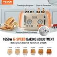 thumbnail image 3 of KFFKFF 4 Slice Stainless Steel Toaster Cancel Defrost Bagel with Removable Crumb, 3 of 9