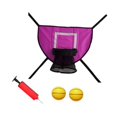 thumbnail image 2 of Aro de baloncesto para trampolín, fácil de instalar, para exteriores, ligero y con respaldo. rosa, 2 of 8