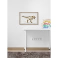 thumbnail image 5 of Marmont Hill Brown Tyrannosaurus Framed Wall Art, 5 of 6