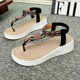 thumbnail image 4 of Hoshose Summer Platform Sandals for Women Boho Style Open Toe Comfort Beach Sandals, 4 of 8