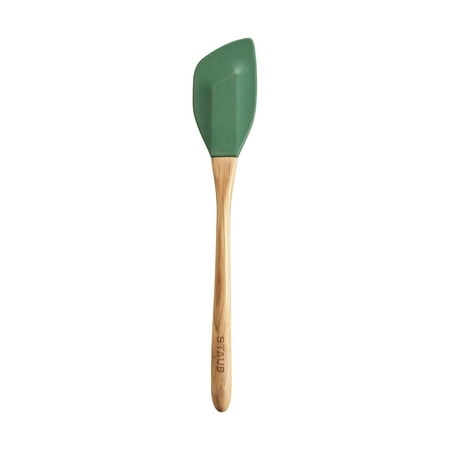 Staub Olivewood 12" Silicone Spatula - Basil