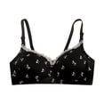 thumbnail image 7 of MDUKONU Women’s Bras Women's Easy Does It No Dig Wire-Free Bra Black XL, 7 of 7