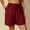 Red, variant on JJHGVB Womens Linen Shorts Flowy Shorts Below the Knee High Waisted Wide Leg Shorts for Women Long Shorts for Women Beach Shorts with Pockets Beach Cropped Trousers Ruffle Waist Beige L