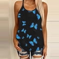 thumbnail image 7 of Women's Tank Tops Camisole Loose Solid Print V-Neck Sleevelesss Plus Size Undershirts, 7 of 7