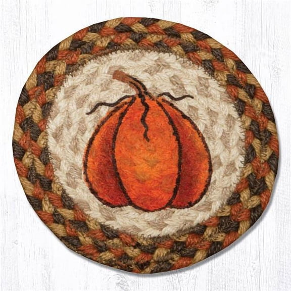 Capitol Importing 79-222HP 7 x 7 in. Pumpkin Printed Round Swatch