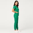thumbnail image 5 of Scrubs For Women Set 2 Front Pockets Scrub Top And Elastic Cuff Jogger Cargo Pants Nurse Uniform 2 Piece Sets For Women Summer, 5 of 6