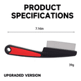 thumbnail image 2 of Unbranded Textured Plastic Flea Comb for Dogs & Cats, 4-Piece, Black, 2 of 6