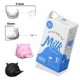thumbnail image 4 of Protège-biberon en Silicone à Fermeture Rotative Impression 3D en Forme de Vache Housse de Carton de Lait pour Boisson Bébé Maison Randonnée Camping, 4 of 9