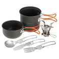 thumbnail image 1 of Yeacher Mini Camping Cooking Pot Foldable Spoon Fork Cutter Cookware Set for Outdoor Camping Hiking Backpacking Picnic, 1 of 7