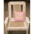 thumbnail image 5 of Carolines Treasures BB3589PW1818 Border Terrier Checkerboard Pink Fabric Decorative Pillow, 5 of 5