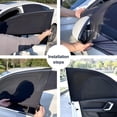 thumbnail image 3 of 2 Pieces Baby Car Sun Shade, for Privacy and Sun Protection, Block UV Rays, for Children and Pets Window Sun Shade for All Cars (Front Window), 3 of 4