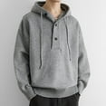 thumbnail image 4 of FDGIU Men's 2025 Big & Tall Hoodies - Oversized Fleece Sweatshirt Warm Lightweight, Plus Size Drawstring Pullover with Pockets for Comfortable Loungewear, 4 of 6