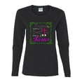 thumbnail image 2 of Wild Bobby, Raised On Sweet Tea & Jesus, Inspirational Christian, Women Graphic Long Sleeve Tee, Black, Small, 2 of 5