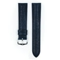 thumbnail image 3 of HIRSCH Camelgrain Hypoallergenic Leather Watch Strap - Blue Band / Gold Buckle - M - 12mm, 3 of 9