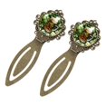 thumbnail image 2 of St. Patrick's Day Vintage Copper-Colored Lace Bookmarks: Stainless Steel Reading Accessories for Book Lovers, 2 of 5
