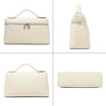 thumbnail image 2 of Bandolera Rejolly para mujer, pequeña, piel, color crema, 2 of 7