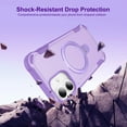 thumbnail image 4 of Designed for iPhone 16 Case with Magnetic Invisible Stand [Military Drop Protection] [Compatible with MagSafe] Shockproof Slim Dual Layer Rugged Phone Case For iPhone 16,Purple, 4 of 7
