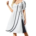 thumbnail image 3 of Black Pearls Sleeveless Dress womans clothing Dress vintage Woman clothes, 3 of 6