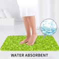 thumbnail image 6 of Bathroom Rugs Sets 3 Piece - Lime green glitter Absorbent Non Slip Bath Mats, U-Shape Toilet Lid Cover, Contour Mat, Soft Washable Shower Mats Bath Rug Mat for Bathroom Tub Toilet, 6 of 7