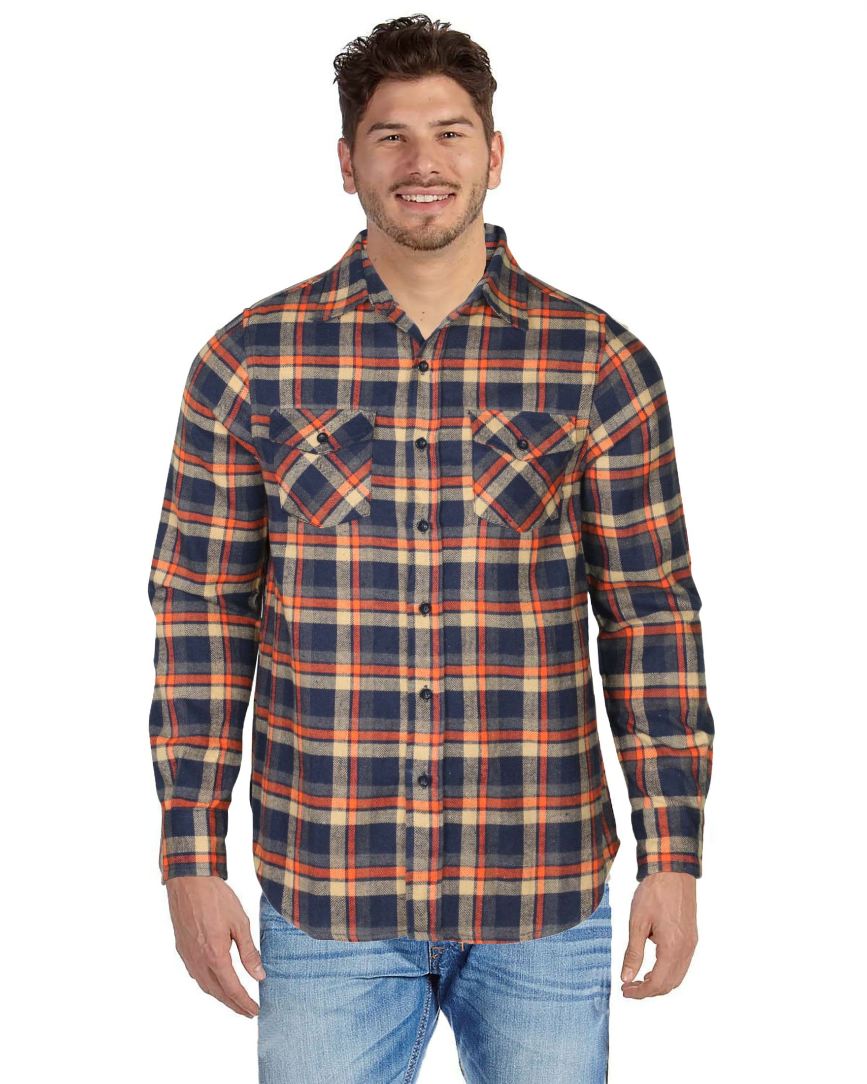Lightweight Plaid Flannel Shirt 