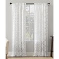 thumbnail image 1 of No. 918 Yvette Panneau de Rideau Transparent Jacquard à Treillis 52′′ x 95′′, 1 of 9